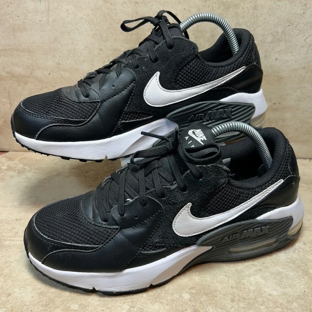 Nike Air Max Excee Mens 9.5‎ Black White Low Top Sneakers CD5432-003